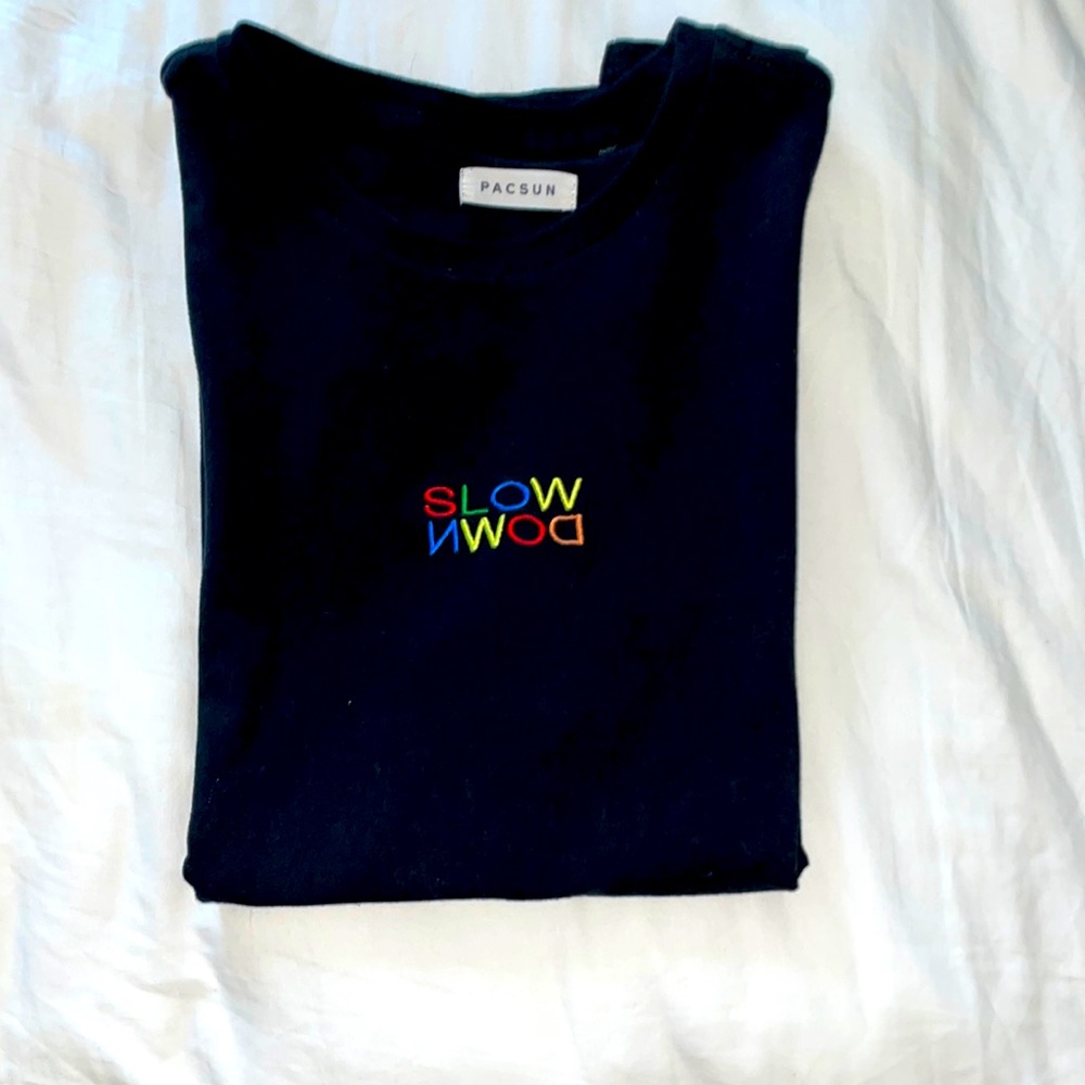 Slow down t shirt size L